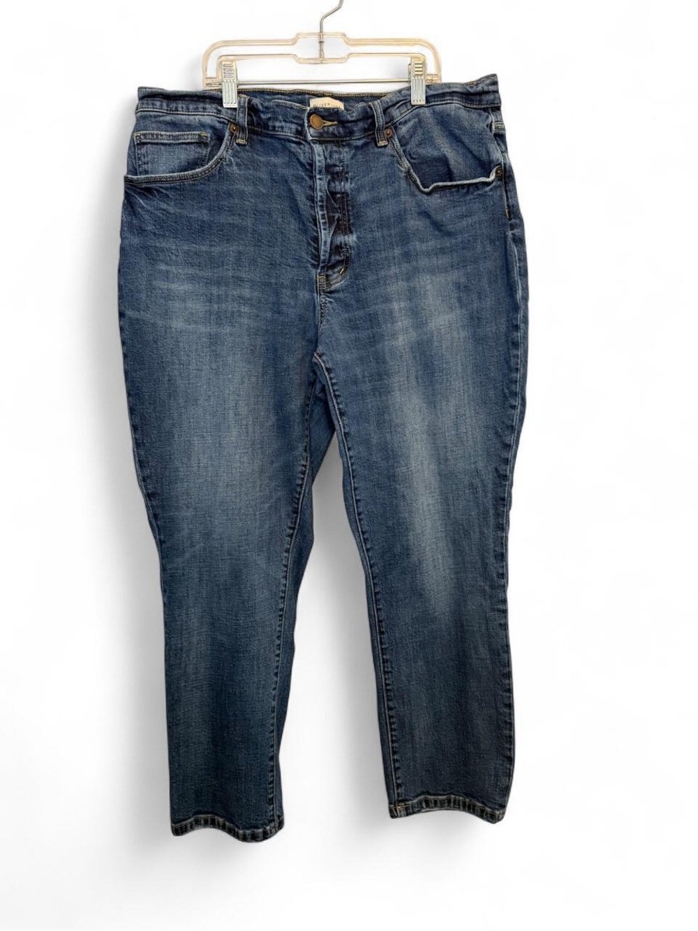 Oliver Logan Ludlow Straight Leg Jeans Medium Wash Size 33